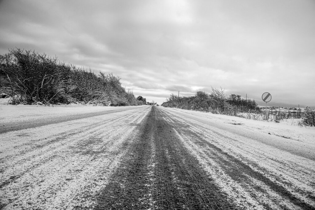 Route glacée